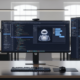 Developer comparing the best AI chatbots for coding on dual monitors showing code editors