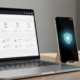 Laptop showing an AI data privacy tools dashboard scanning for personal data leaks