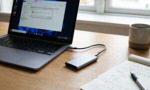 portable SSD not showing up