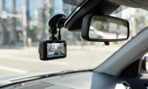 Dash cam mounted on windshield, representing the best dash cams 2026 buyers should consider