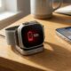 Smartwatch showing a low battery icon, illustrating a smartwatch battery dying fast